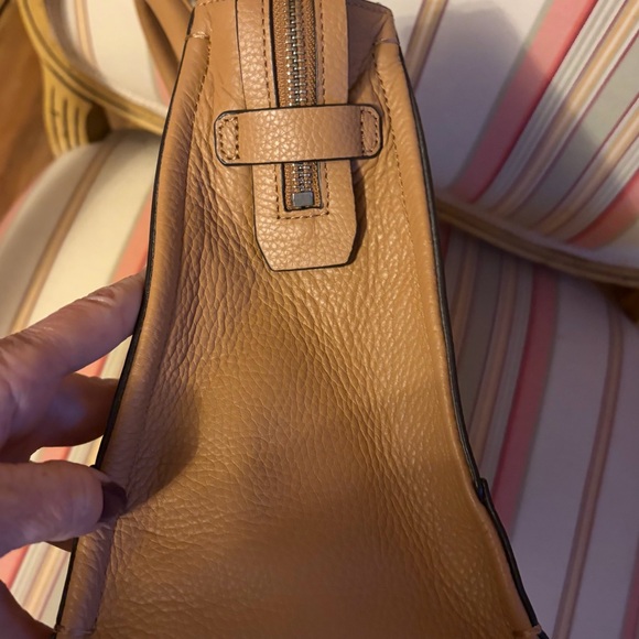 NWT Rebecca Minkoff Regan Leather Satchel - Desert Tan - Picture 5 of 10